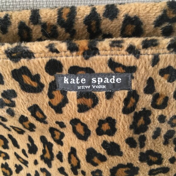 Snazzy Kate Spade Furred Leopard Vintage Shopper Shoulder Bag EUC - Picture 2 of 7